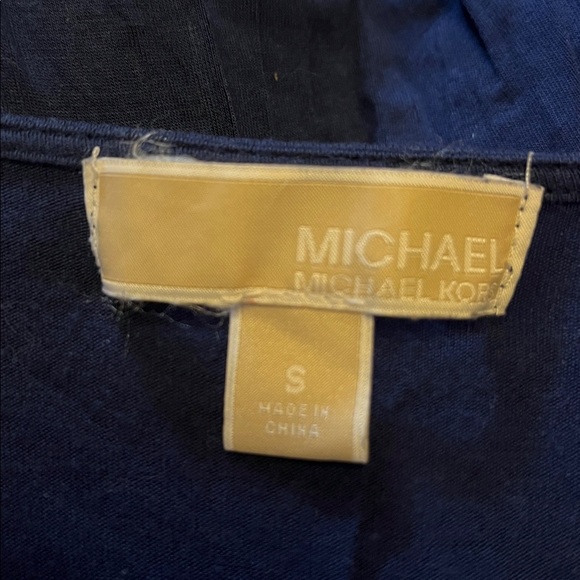 MICHAEL Michael Kors Royal Blue Draped Blouse - Picture 3 of 3